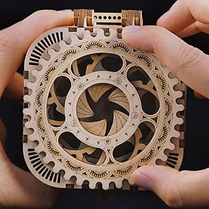 ROBOTIME 3D DIY WOODEN TREASURE BOX PUZZLE UNIQUE MODEL KITS TO BUILD MECHANICAL ENGINEERING KITS GREAT GIFT FOR ADULTS AND CHILDREN - Image 2